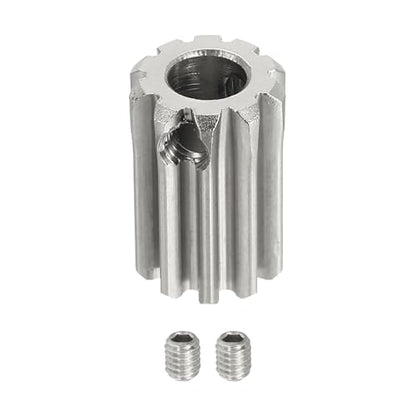 uxcell 1 Mod 10T Spur Gear 6mm Bore, 304 Stainless Steel Pinion Gear - size: 1 Mod 10T, 6mm