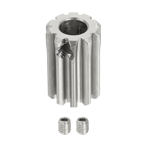 uxcell 1 Mod 10T Spur Gear 6mm Bore, 304 Stainless Steel Pinion Gear - size: 1 Mod 10T, 6mm