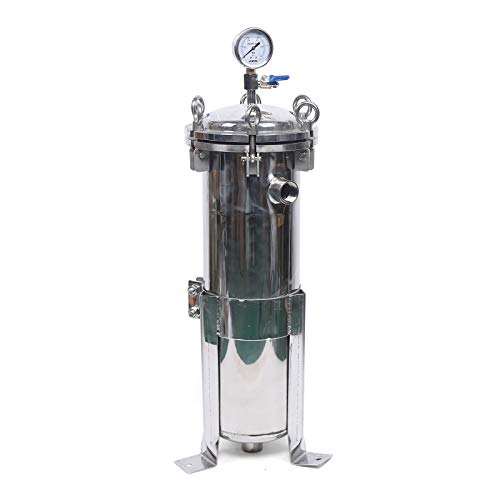 LOYALHEARTDY 150 Psi Bag Filter Housing Stainless Steel Mesh Basket 0.13㎡ Filter Area Heavy Duty Bag Filter Import/Export DN25 Inner Wire Multi-Purpose Filtering Equipment