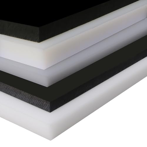 High-Density Polyethylene (HDPE) Plastic Sheet (1, Black, 8" X 12"X 1/2") - color: Black, size: 8" X 12"X 1/2"