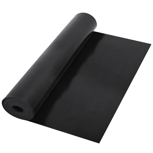 Neoprene Rubber Sheet - 1/16 Inch Thick x 16 Inch Wide x 10 Feet Long Neoprene Rubber Strips Rolls for DIY Gaskets, Pads, Seals, Crafts, Flooring, Cushioning of Anti-Vibration, Anti-Slip - size: W:16In x T: 1/16In x L: 10Ft