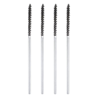 HARFINGTON 4pcs Wire Bore Brush Set 6 Inch Length 5/32 Inch Shank Stainless Steel Bristles Cleaning Brush for Clean Car Part Tube Kitchen Garage - size: 6 x 5/32 Inch