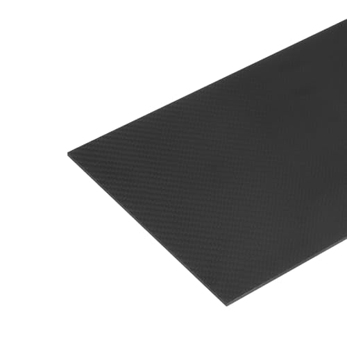MECCANIXITY 1 Pcs Carbon Fiber Sheet 300×200×4mm Matte Surface Pultruded Flat Carbon Fiber Board Plate Twill Weave Panel Sheet for Kites RC Airplane - size: 300×200×4mm, style: Matte