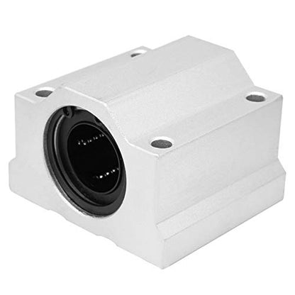 SC25UU 25mm Linear Bearing Slide Block, Linear Motion Ball Bearing Pillow Block, Aluminum Linear Motion Ball Bearing Slide Block CNC Linear Unit for Construction Machinery, Device