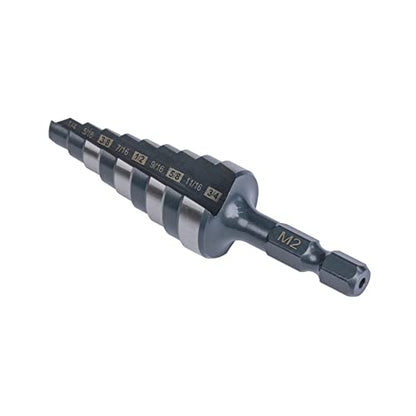 1/4"-3/4" Quick Change M2 Step Drill Bit Unibit Hole Drilling - size: 1/4" - 3/4"