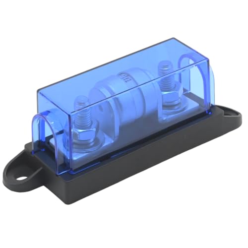 Class T Fuse Holder with 300 Amp Fuse, 150V DC Class for Inverters, Car Audio Systems, Replacement for Various High Current Applications - size: 150V 300A