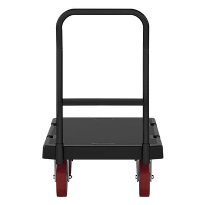 Heavy Duty Platform Truck Cart 24" x 36", 1600 lb Capacity Resin Deck Platform Dolly, Commercial Utility Cart for Warehouse, Stockroom & Industrial Use