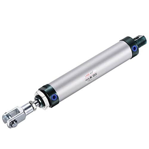 MECCANIXITY Pneumatic Air Cylinder Double Action MAL32X125 32mm Bore 125mm Stroke with Y Connector and 4Pcs Quick Fitting Set - size: 32X125 mm