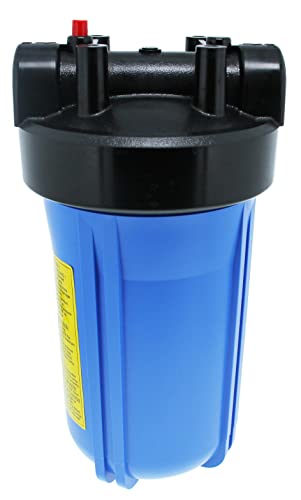 10-Inch Neo-Pure Water Filter Housing with Blue Sump and Black Cap, 3/4-Inch NPT Inlet/Outlet, Standard Cap with Pressure Relief, Fits 10" x 4.5" Cartridges - size: 3/4 Inch NPT, style: Pressure Relief