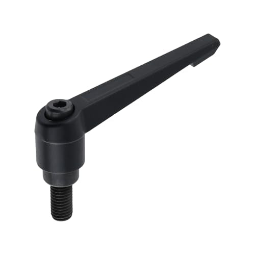 Clamping Lever Handles M10 x 20mm Push Button Ratchet Lever Male Threaded Stud Adjustable Handles Hand Knobs Rotating Screw Handles Bolts with Locking Lever -2pcs - size: M10 x 20mm