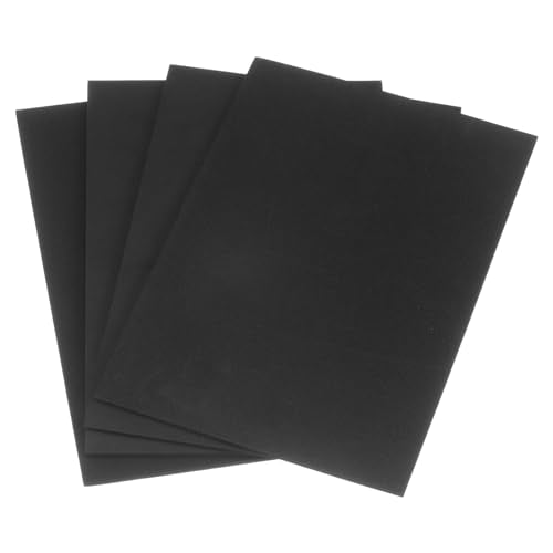 uxcell 4pcs Rubber Padding Sheets 1/8" Thick x 8" Long x 12" Wide Neoprene Foam Sheet Non-Slip Anti Vibration Pads, Anti-Skid Noise - size: 1/8" Thick, 8" Length