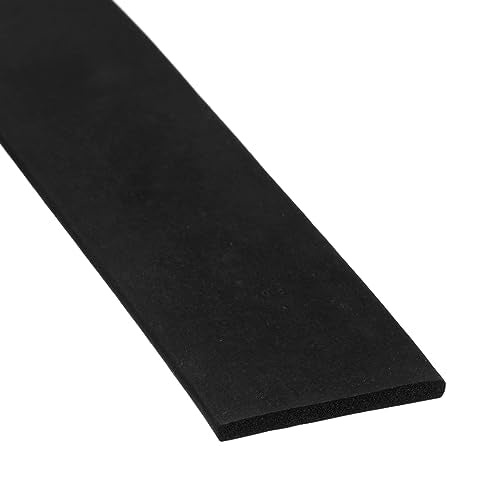 uxcell EPDM Rubber Foam Sheet Strip 1/8" T x 1.2" W x 5' L Rubber Sheet Rolls Weather Strip for DIY Gasket, Crafts, Insulation - size: 1/8" T x 1.2" W x 5' L