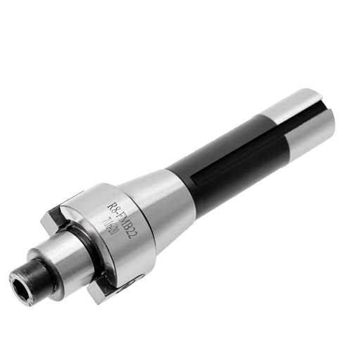R8 FMB22 Face Mill and Insert Set, R8-FMB22 Arbor with 7/16-20UNF Thread, BAP400R-50-22-4T 50MM Face Milling Cutter, 10PCS APMT1604 Carbide Inserts and T15 Wrench