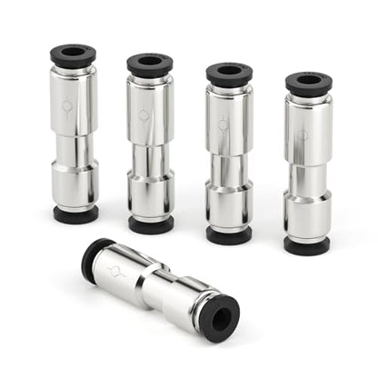 TAILONZ 1/2 OD Push-to-Connect Check Valve Nickel Plated Copper 5Pcs - color: Silver, size: 1/2‘’OD