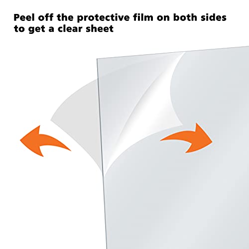 Egofine Plexiglass Sheets Acrylic Sheets 12 Pack of 11x14 0.04 Thick Clear Plastic Cast Transparent Plexiglass for Crafting Projects, Replacement Picture Frame Glass, DIY Display, Easy to Cut - color: Clear, size: 11x14"