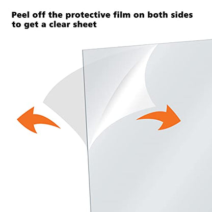 Egofine Plexiglass Sheets Acrylic Sheets 12 Pack of 24x36’’ 0.04 Thick Clear Plastic Cast Transparent Plexi Glass for Crafting Projects, Replacement Picture Frame Glass, DIY Display, Easy to Cut - color: Clear, size: 24x36"