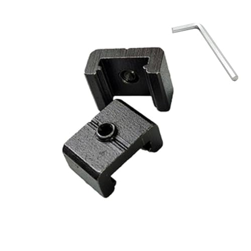 2Pcs Positioning Block Stopper for MGN9 Linear Rail, Stop MGN9 H or C Bearing Slider Block Out Off Mini Miniature Linear Sliding Guide Rail, with 1pcs M2 Hexagonal Wrench Handle to Lock The Stops - size: for MGN9