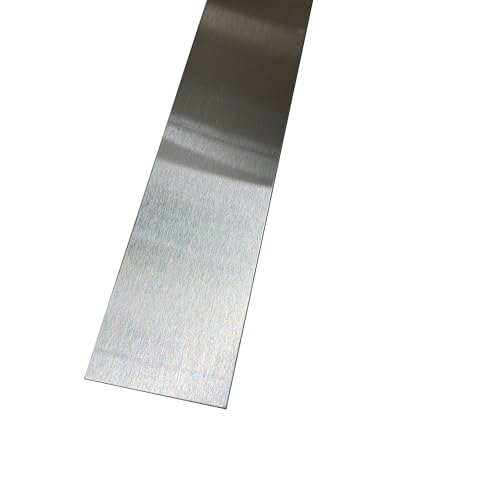 Grade 304 Stainless Steel #4 Brushed Sheet Metal Gap Filler Finishing Strip Trim, 20ga (30 inch Long, 3 inch Wide) - size: 30 inch Long, style: 3 inch Wide