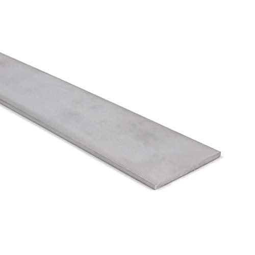 Aluminum Flat Bar, 1/8" x 2-1/2", 6061 General-Purpose Plate, 24 Inch Length, T6511 Mill Stock, Extruded, 0.125" Thick - size: 24" Length