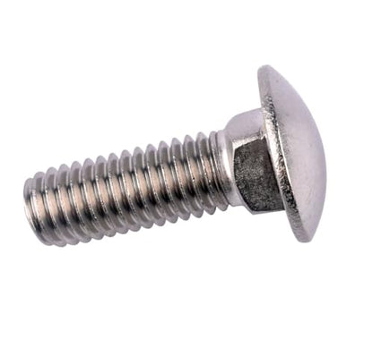 3/8-16 x 2-1/2" Carriage Bolts Screws, Round Head Square Neck, 304 Stainless Steel 18-8, UNC Coarse Fully Thread, Quantity 6Pcs - size: 3/8-16 x 2-1/2" (6 Pcs)