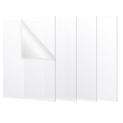 4 Pack 11x14 Clear Plexiglass Sheets for Frame Sheet Replacement - size: 11x14-4pcs