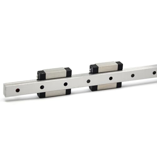 350mm MGN12 Linear Rail Guide with Dual MGN12C Carriage Block for 3D Printer and CNC Machine - size: 350mm, style: Rail + 2 x MGN12C(Black)