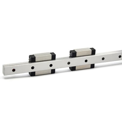 350mm MGN12 Linear Rail Guide with Dual MGN12C Carriage Block for 3D Printer and CNC Machine - size: 350mm, style: Rail + 2 x MGN12C(Black)