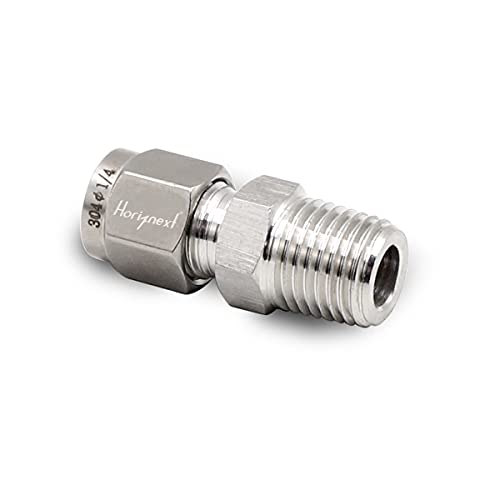 1/4 Compression Fitting, Stainless Steel 304 Tube Fittings,1 Pc - size: NPT 1/4-1/4" O.D. 1 pc