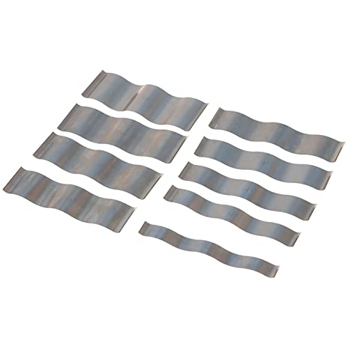 1/8 Inch Wavy Steel Parallel Set, Parallel Blocks Set of 9 Pairs Corrugated Parallel Spacers