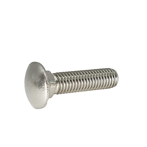 SANTIE 1/4"-20 x 1 Stainless Carriage Bolts, 50 Pieces - size: 1/4"-20 X 1" (50pc)