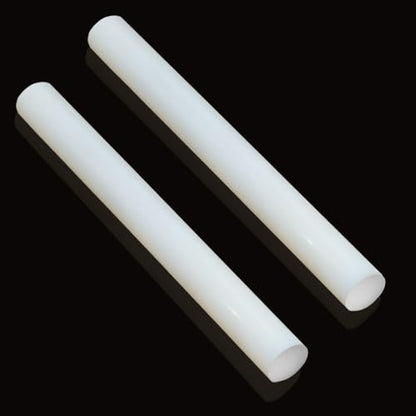 2 Pcs HDPE Rod,High Density Polyethylene Round Rod,5/8"x 13" Plastic Round Rod for Mechanical Processing of Various Parts and DIY Projects(White) - size: 5/8"x 13"