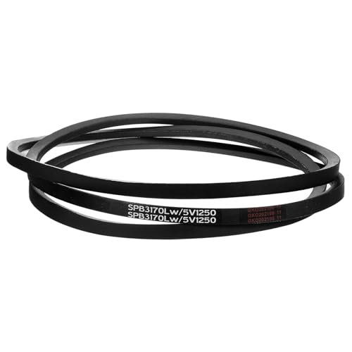 uxcell 5V1250 V-Belt, Classic Wrapped Rubber V-Belt 125" Outside Circumference x 0.62" Width x 0.53" Height for Industrial Machinery Equipment, Black - size: 5V1250