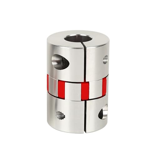 BORDSTRACT 11mm to 12.7mm Plum Flexible Shaft Coupling, Diameter 35mm Length 50mm Aluminium Motor Connector Flexible Spider Coupler for 3D Printer CNC Machine Servo Stepped Motor