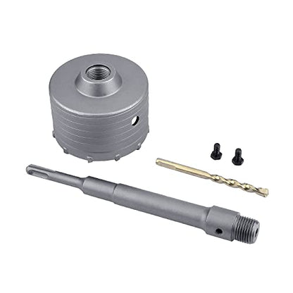 100mm (4") Concrete Hole Saw with 220mm SDS Plus Shank Rod - style: 100mm ( 4 inch )