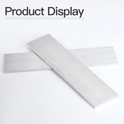 1/4" (6mm) X 3"(75mm) Square Aluminum Flat Bar 12" Long, 2 Pieces 6061 General Purpose Plate T6511 Solid New Mill - size: 1/4x3x12inch