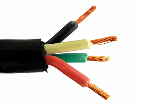 Nassau SOOW SO Cord Power Wire 2/4 65FT. HD USA Portable Outdoor Indoor 600V Flexible Wire Cable - size: 65FT