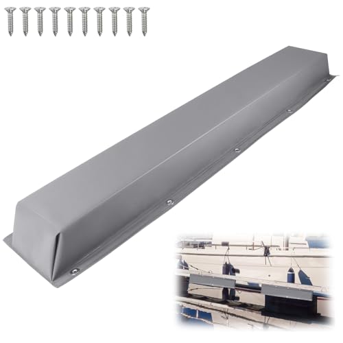 ORLANG 36"/48"/59"/72" Dock Bumpers,Dock Fenders with Stainless Steel Screws,Boat Dock Bumpers,Dock Post Bumper for Docking Edges, Piling, Vertical Poles, Horizontal Decks or Piers(Multiple Colors) - color: Grey, style: 48 In-1Pack