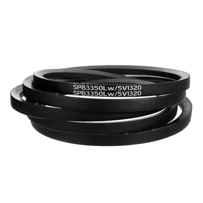 uxcell 5V1320 V-Belt, Classic Wrapped Rubber V-Belt 132" Outside Circumference x 0.62" Width x 0.53" Height for Industrial Machinery Equipment, Black - size: 5V1320