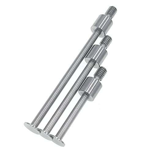 SUXING Flat Contact Points for Dial Indicator Depth 0.4mm Thickness 5mm Diameter 4-48 UNF Thread (4-48UNF A Set) - size: 4-48UNF A SET