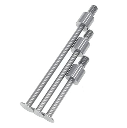 SUXING Flat Contact Points for Dial Indicator Depth 0.4mm Thickness 5mm Diameter 4-48 UNF Thread (4-48UNF A Set) - size: 4-48UNF A SET