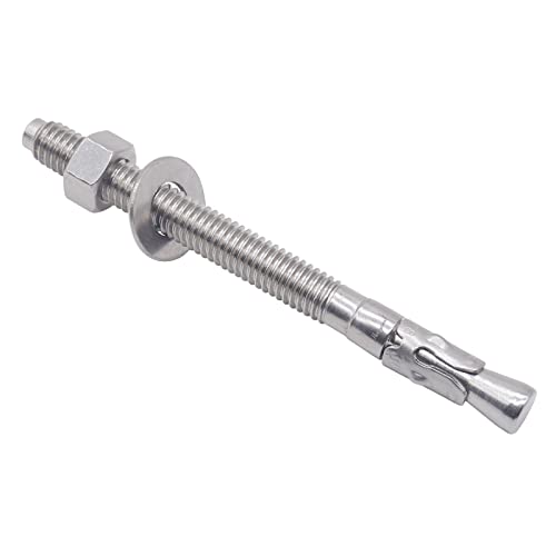 Concrete Anchors 3/8, Wedge Anchors for Concrete&Anchor Bolts - size: 3/8" x 4-1/2"