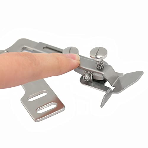 Sewing Seam Guide Presser Foot Fine Tucker Gauge DIY Tool Adjustable with Screwdriver for Industrial Sewing Machine JUKI DDL-8500 DDL-8700 DNU-1541