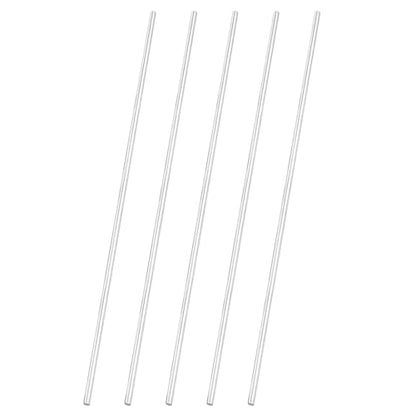 uxcell 5pcs 304 Stainless Steel Round Rods, 1/8" Dia x 8" Length Stainless Steel Metal Solid Shaft Rod Bar for Industry Use Metal Working Hobbies DIY Craft, Silver - size: 1/8" Dia x 8" Length