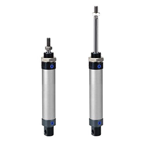 uxcell Pneumatic Air Cylinder MAL16 X 75,16mm Bore 75mm Stoke M6,Single Rod Double Action - size: 16 x 75mm