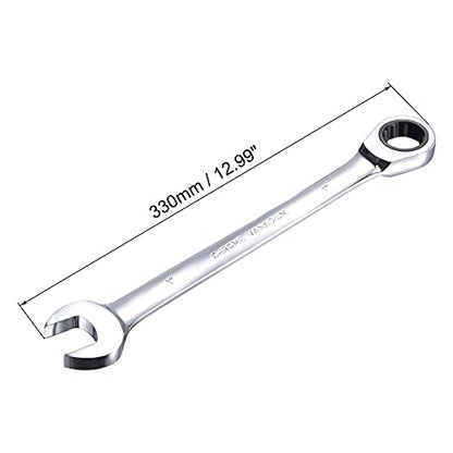uxcell 1 Inch Ratcheting Combination Wrench SAE 72 Teeth 12 Point - size: 1"