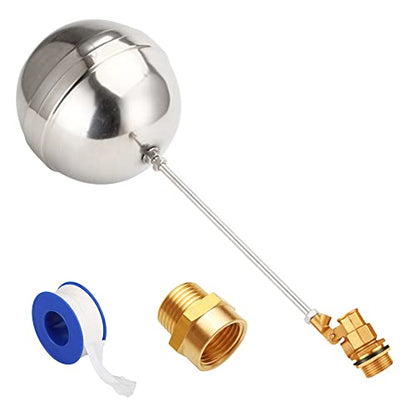 Uenede Float Ball Valve DN20 3/4" Male Thread with NPT Adapter - size: 3/4"-1PCS