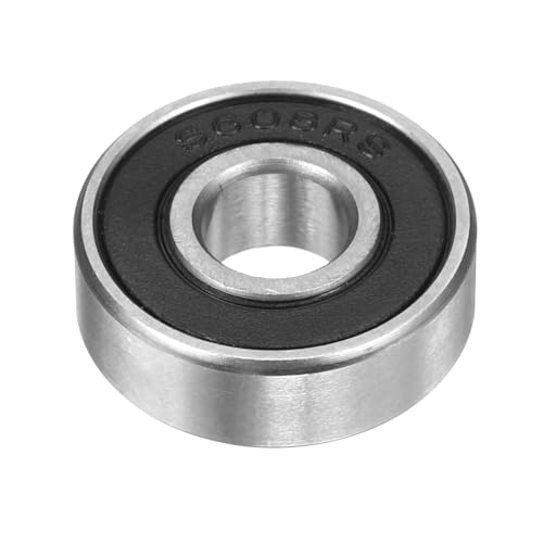 uxcell 608-2RS Hybrid Ceramic Deep Groove Ball Bearings 8x22x7mm Si3N4 Silicon Nitride Balls Steel Rings Double Sealed Bearing for Motors, CNC Spindles (ABEC5) - size: 608-2RS