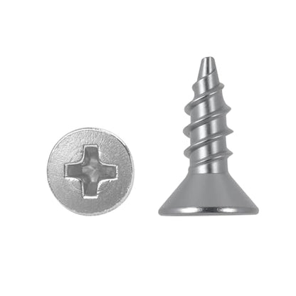 100pcs #8x1/2 Screw, Flat Head Phillips Wood Screw(SUS304) 18-8 S/S Electroplating Stainless Steel, 8 x 1/2-Inch,(100pcs) - color: Silver, size: #8*1/2