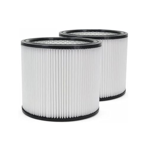 2 PACK Replacement Filters Compatible with Shop Vac 90304 90333 90350, Reusable and Washable Cartridge Filters for 5 Gallon 12 Gal and Above Wet/Dry Vacuums