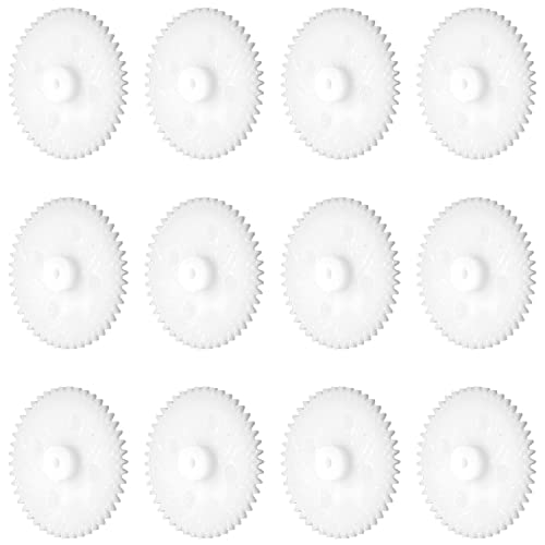 Othmro 20Pcs Plastic Gears 46Teeth Model 462A Reduction Gear Plastic Worm Gears for RC Car Robot Motor White - color: 2A 46Teeth, size: Plastic Gears